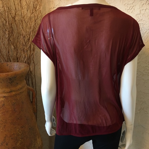 WHBM • Madder Red • embellished top Sz S - Picture 8 of 10